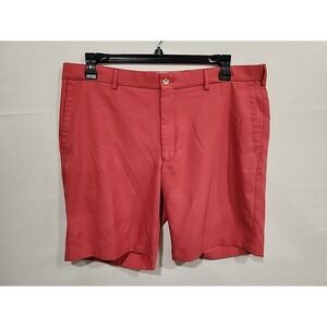 Peter Millar‎ Golf Shorts Men Size 38 Salmon, Chino Style 4 Pocket Stretchy